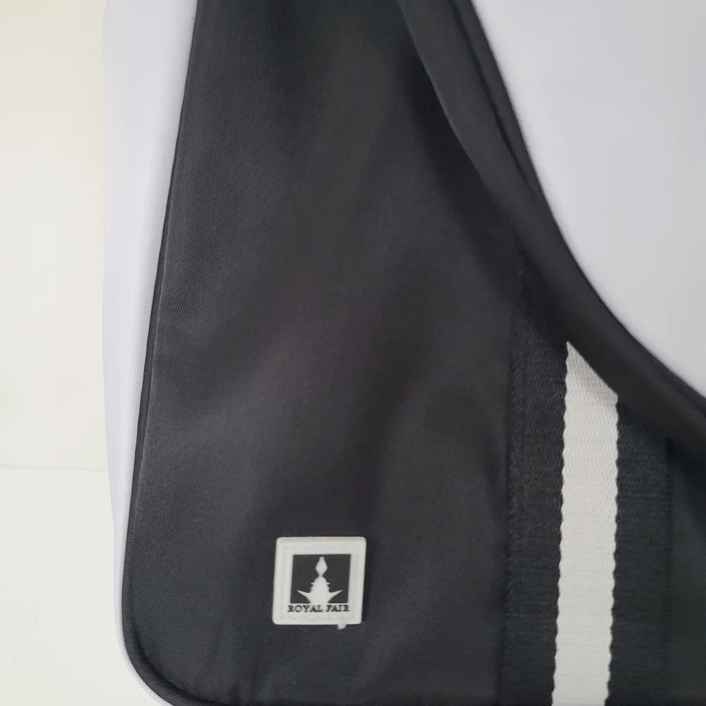 Classic Black and White Duffel Bag
